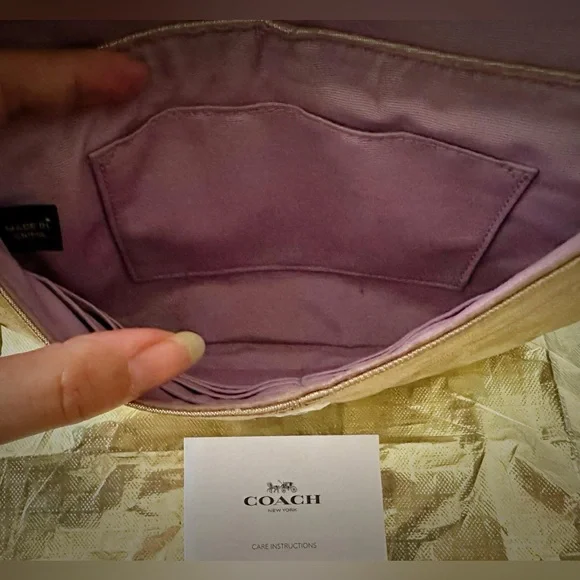 Vintage Y2K Coach Gold Women's Clutch wallet Bag ❌70% OFF SALE❌ - Picture 6 of 10